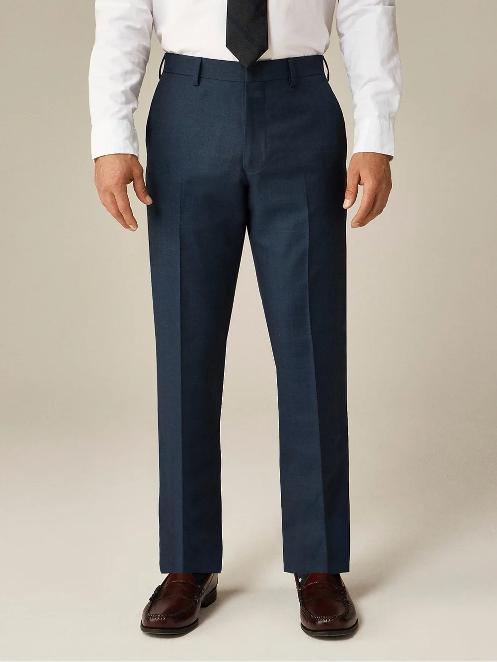 J CREW Ludlow Slim-fit suit pant in Italian worsted wool Mariner Blue 33‎ BZ635